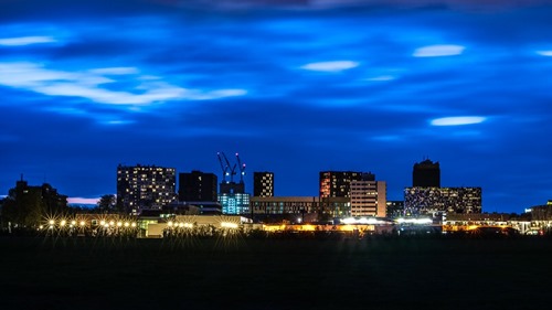 The STP at sunset (photograph: Jelle Verhoeks for Utrecht Science Park)